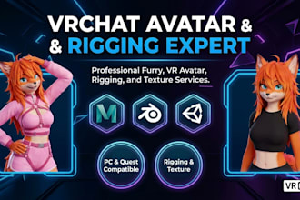 do custom vrchat avatar vrc avatar vr character vr chat humanoid