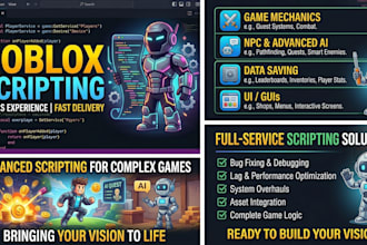 create custom roblox scripts and gameplay systems in luau