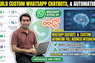 n8n automation, whatsapp chatbot, and business automation workflows