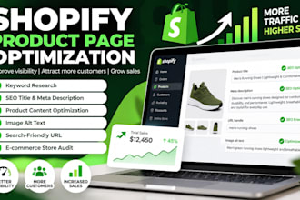 optimize shopify SEO and product pages