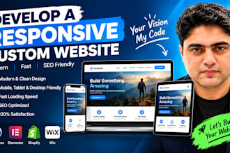 develop a responsive custom website