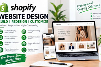 shopify store design  shopify redesign  shopify website cro optimisation