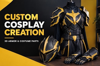 custom cosplay creation wearable 3d cosplay armor for con game anime design
