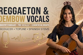 record and produce reggaeton vocals and be your dembow vocalist