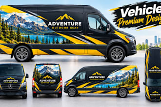 make car wrap, van wrap, truck wrap, food truck wrap and vehicle wrap graphic