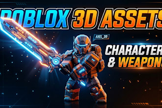 create 3d roblox characters, custom weapons, and weapon skins