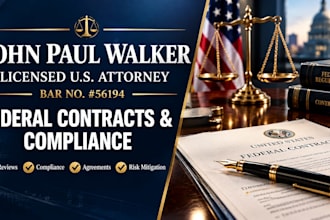 analyze your federal government contract for risks as a US attorney