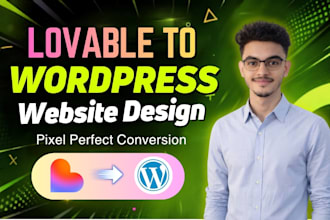 convert lovable to wordpress or lovable to elementor website