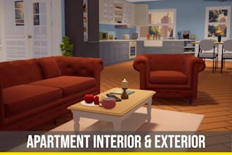 create low poly isometric 3d game environment scenes maps and assests