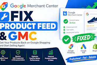 fix your google merchant fix suspension fix product feed shopping ads gmc