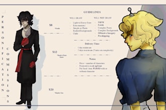 illustrate custom character art