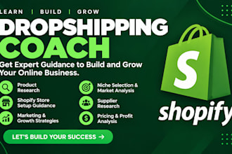 be your shopify dropshipping mentor, shopify coach,dropshipping coach,