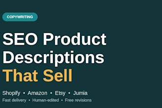 write SEO product descriptions that sell
