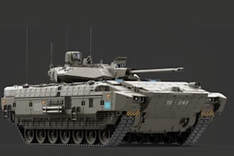create realistic 3d vehicle model, aircraft and tank for your game