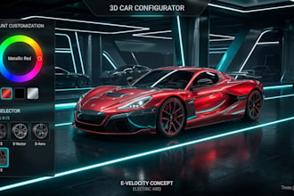 build luxury 3d car, bike configurator with threejs for ecommerce