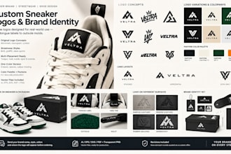 design sneaker and streetwear logo, sneaker brand, shoe design for shoe brand