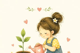 children story book illustration and children story book