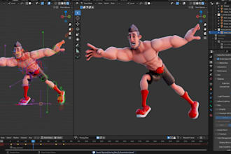 pro rig, fix, and animate 3d model in cc4, cc5, blender, unreal engine, unity