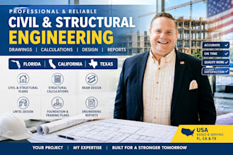 do civil and structural engineering drawings in california and texas
