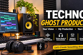 be your ghost techno producer and create a professional techno track