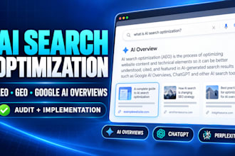 optimize your website for aeo, GEO and google ai overviews