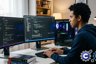 write and debug simple python and c programs