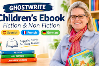 ghostwrite children ebook fiction non fiction in spanish french german