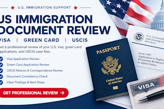 review US visa, green card applications, and uscis immigration case files