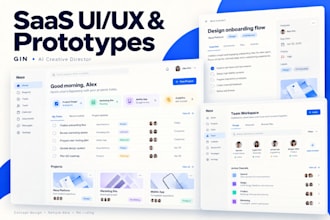 design saas mvp ui ux and clickable figma prototypes
