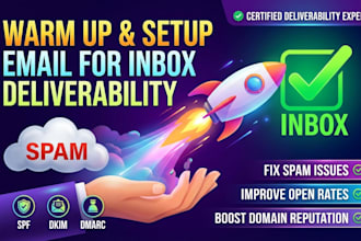 do email warmup and setup to improve inbox deliverability