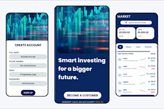 design a modern ios and android app UI UX in figma