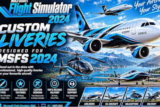 aircraft livery design msfs livery msfs flight simulator msfs 2020 msfs 2024