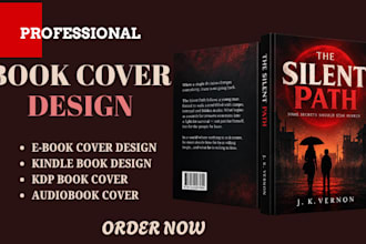 do book cover design, amazon kindle cover or paperback cover