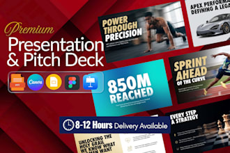 design a winning investor pitch deck, startup pitch deck and presentation