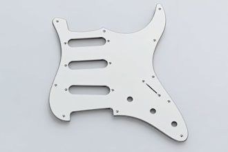 design custom guitar pickguards and replacement parts cad for cnc machining