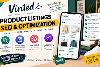 create vinted product listing SEO titles description bulk upload optimization
