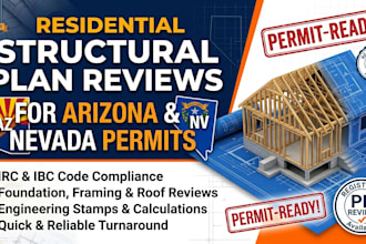 do residential structural plan reviews for arizona and nevada permits