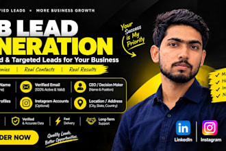 do b2b lead generation, email leads, and manual lead list building