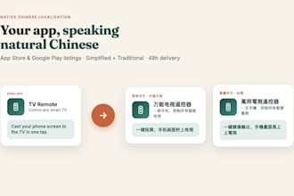 localize your app store listing into simplified and traditional chinese