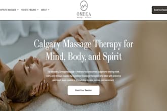 design wix massage spa website therapy wellness relaxation yoga day spa website