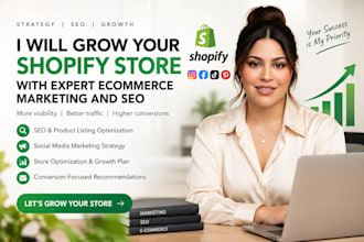 grow your shopify store with expert e commerce marketing and SEO