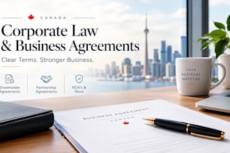 provide canada corporate law, shareholder and partnership agreements