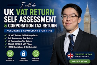 do UK vat return self assessment and corporation tax return