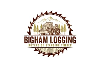 design professional logo for a logging timber company
