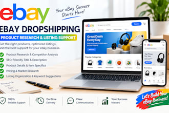 help with ebay product research and listing optimization
