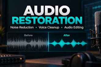 clean, restore and enhance your podcast or voice audio