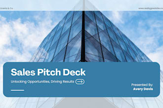 design b2b sales pitch deck company proposal marketing powerpoint presentation