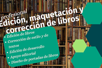 ofrezco servicios de maquetación, corrección de textos y formato para libros