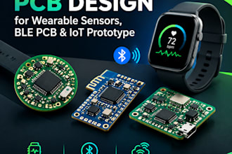 design wearable sensor pcb,ble pcb and iot prototype