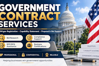 win  government contract, bid proposal rfp rfq government contract writing